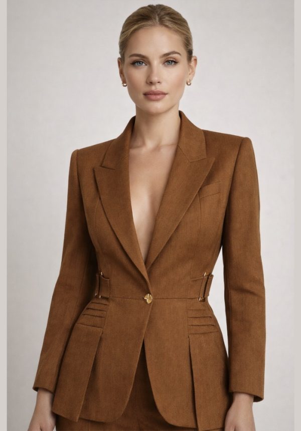 Clothes ELISABETTA FRANCHI LINEN BLEND JACKET
