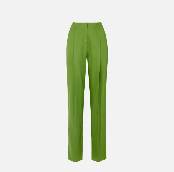 Clothes ELISABETTA FRANCHI LINEN BLEND TROUSERS