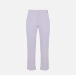 Clothes ELISABETTA FRANCHI TROUSERS IN LIGHTWEIGHT CREPE FABRIX WITH LOGO CHARM