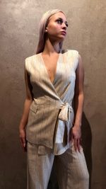 Clothing INNOCENT  LAYLEE SET WITH VEST AND LINEN TROUSERS