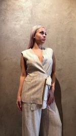 Clothing INNOCENT  LAYLEE SET WITH VEST AND LINEN TROUSERS