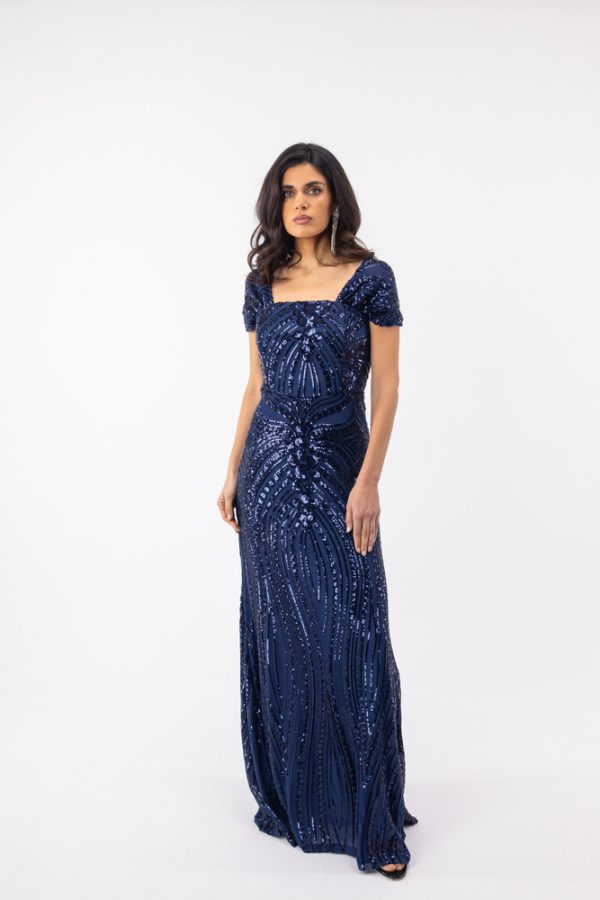 Clothes OPEN FASHION WOMEN’S  MAXI DRESS WITH STUNNING SEQUINS
