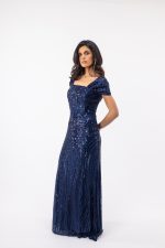 Clothes OPEN FASHION WOMEN’S  MAXI DRESS WITH STUNNING SEQUINS
