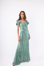 Clothes OPEN FASHION WOMEN’S  MAXI DRESS WITH STUNNING SEQUINS