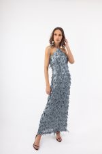 Clothes OPEN FASHION WOMEN’S  MAXI DRESS EMBELLISHED WITH SEQUINS & FRINGES