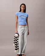 New Collection CALVIN KLEIN JEANS SLIM VARSITY LOGO T-SHIRT