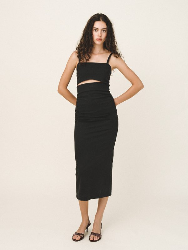Clothes LOVE+ALICIA  CUT-OUT MIDI  DRESS