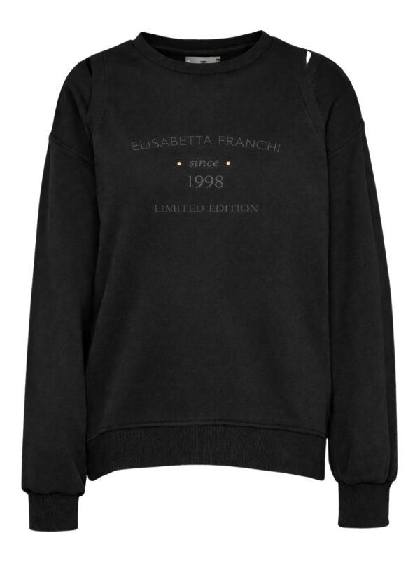Clothes ELISABETTA FRANCHI WOMEN’S SWEATSHIRT WITH LOGO