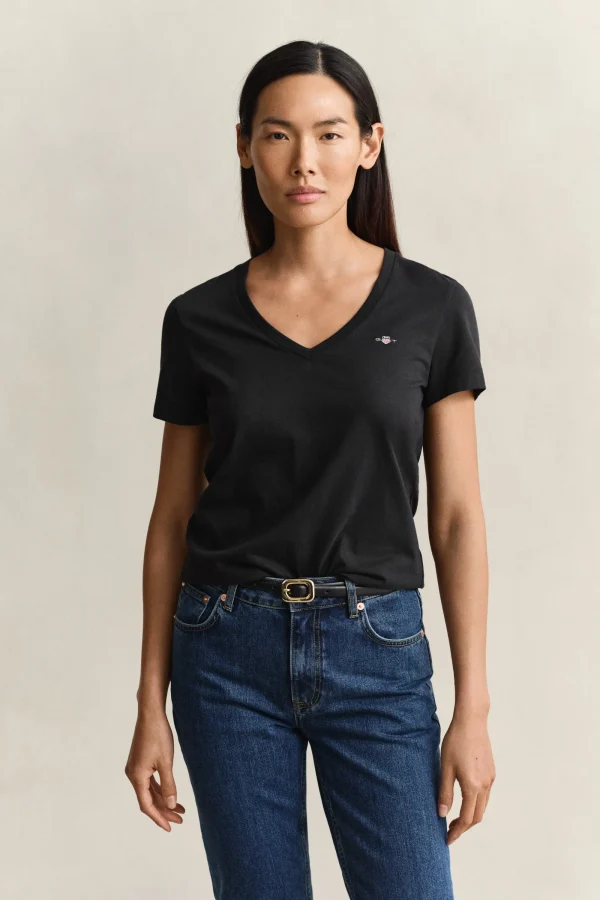 Clothes GANT V-NECK SHIELD T-SHIRT