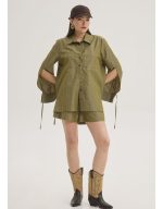 Clothes INNOCENT OVERSIZED STRIPED SHIRT WITH OPEN SLEEVE