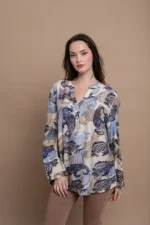 Clothes OPEN FASHION COMFORTABLE SHIRT IN BLUE SHADES