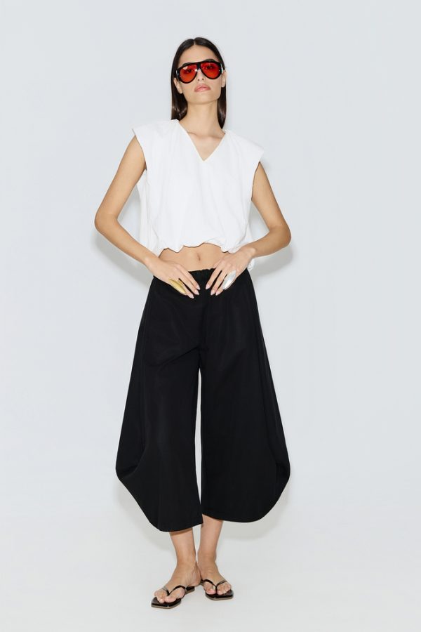 Clothes AVANT GARDE  V-NECK  CROP TOP