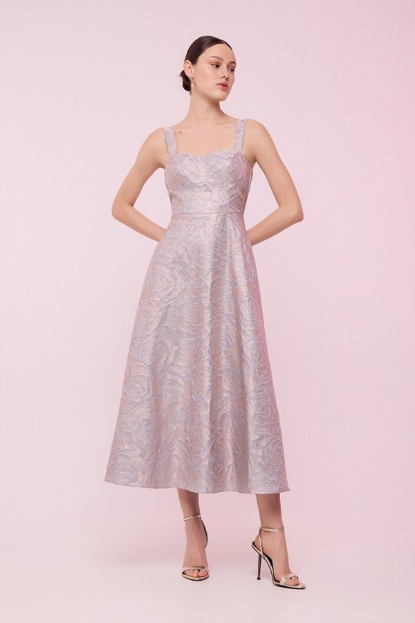 Clothing BE YOU BROCADE MIDI DRESS