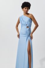 Clothes BE YOU ELASTIC ONE-SHOULDER MAXI DRESS