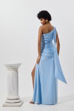 Clothes BE YOU ELASTIC ONE-SHOULDER MAXI DRESS