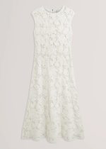 New Collection TED BAKER ZINHA CROCHET KNIT MIDI DRESS