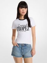 New Collection MICHAEL KORS ST. TROPEZ STRECH COTTON T-SHIRT