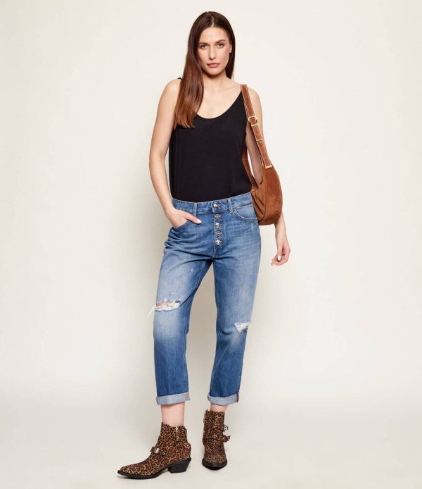 Clothes DONDUP RIGID CROSS DENIM