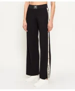 Clothing ELISABETTA FRANCHI KNIT FABRIC TROUSERS WITH SHINY VISCOSE BANDS