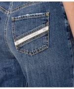 Clothing ELISABETTA FRANCHI BALLOON JEANS WITH JEWELLED PADLOCK