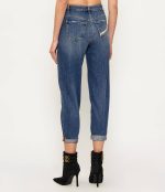 Clothing ELISABETTA FRANCHI BALLOON JEANS WITH JEWELLED PADLOCK