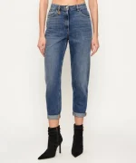 Clothing ELISABETTA FRANCHI BALLOON JEANS WITH JEWELLED PADLOCK