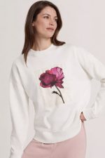New Collection TED BAKER TONNIE FLORAL PATCH DETAIL SWEATSHIRT