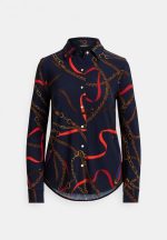 New collection LAUREN RALPH LAUREN SLIM FIT BELTIN-PRINT JERSEY SHIRT