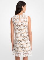 New Collection MICHAEL KORS EMBELLISHED FLORAL CROCHET DRESS