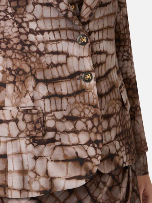 Clothes ELISABETTA FRANCHI WOMEN’S CREPE BLAZER