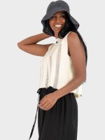 Clothes KOURBELA ”MAGIC SUNSETS” KNIT SLEEVELESS CROP TOP