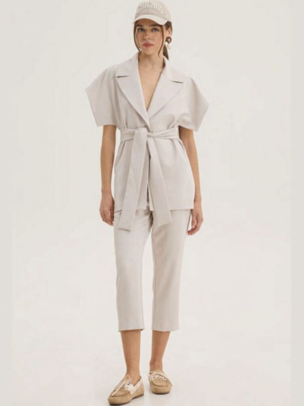 Clothes INNOCENT WOMEN’S JACKET WITH BELT AND CROPPED TROUSER