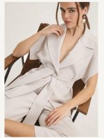 Clothing INNOCENT WOMEN’S JACKET WITH BELT AND CROPPED TROUSER