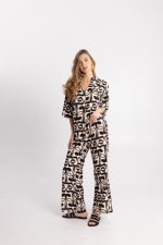 Clothes OPEN FASHION SUMMER SET  WITH ABSTRACT DESIGNS & BUTTONS