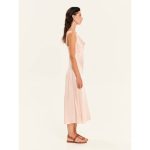 Clothing KOURBELA “MAGICALITY” ASYMMETRIC COWL NECK SLIP DRESS