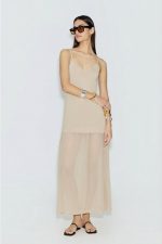 Clothing AVANT GARDE LONG DRESS WITH SHEER SKIRT