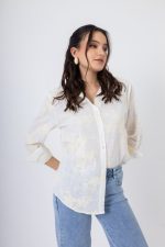 Clothes OPEN FASHION SHIRT WITH SUBTLE FLORAL PATTERN