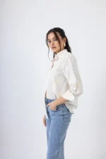 Clothes OPEN FASHION SHIRT WITH SUBTLE FLORAL PATTERN