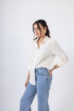 Clothes OPEN FASHION SHIRT WITH SUBTLE FLORAL PATTERN