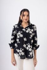 Clothes OPEN FASHION  SHIRT WITH SUBTLE FLORAL PATTERN