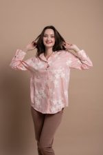Clothes OPEN FASHION SHIRT WITH SUBTLE FLORAL PATTERN 