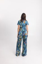 Clothes OPEN FASHION FLORAL SET WITH WRAP TOP & WIDE-LEG PANTS