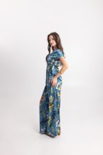 Clothes OPEN FASHION FLORAL SET WITH WRAP TOP & WIDE-LEG PANTS