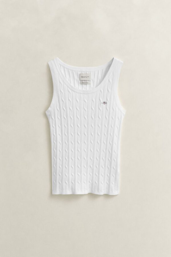 Clothes GANT STRETCH COTTON CABLE TANK TOP