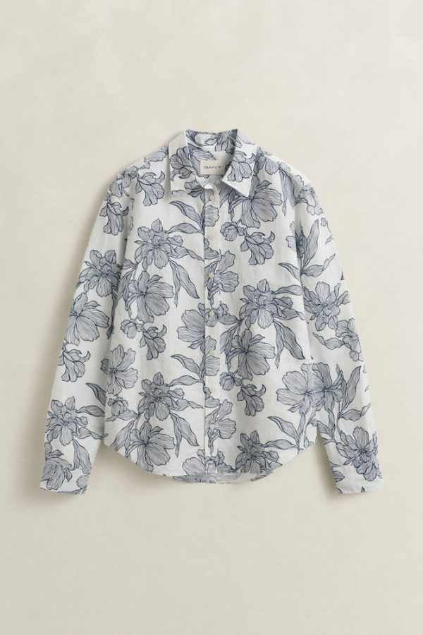 Clothes GANT REG FLORAL PRINT LINEN SHIRT