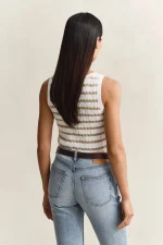 Clothes GANT STRETCH COTTON CABLE STRIPE TANK