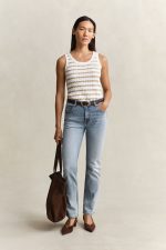 Clothes GANT STRETCH COTTON CABLE STRIPE TANK