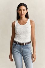 Clothes GANT STRETCH COTTON CABLE TANK TOP
