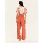 Clothes KOURBELA ORIENTAL BLOSSOMS” V-NECK PUFF SLEEVED TOP