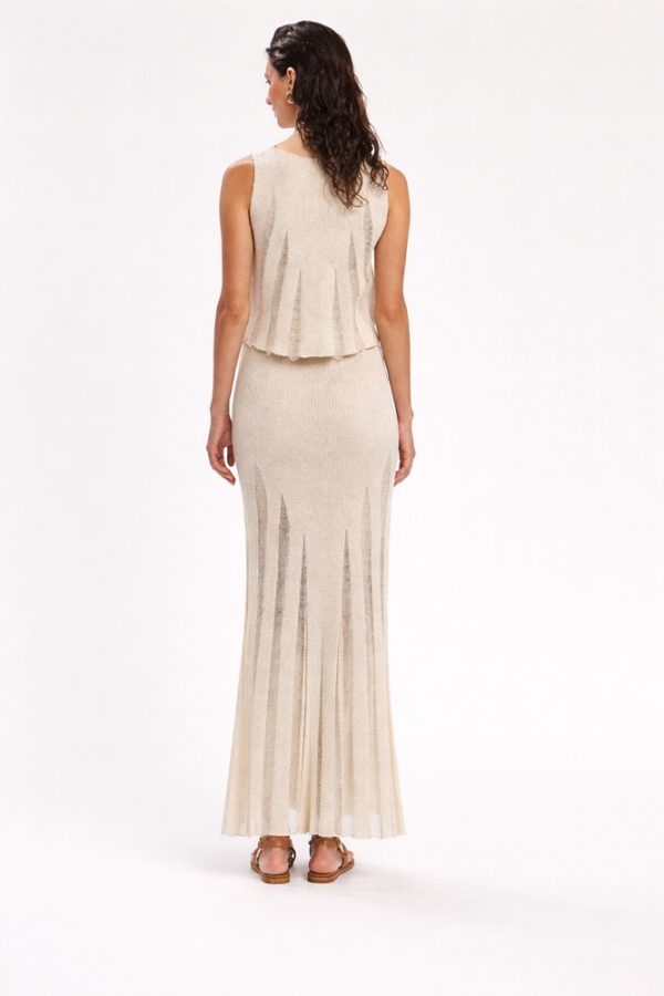 Clothes KOURBELA KNIT MIDI SKIRT – MAGIC SUNSETS